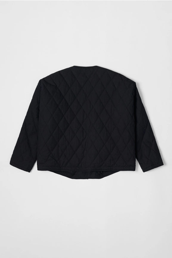 The Greta Jacket | Oversized Quilted Jacket with Drawstrings Black-Jacket-MOD REF-S-Black-Urbanheer