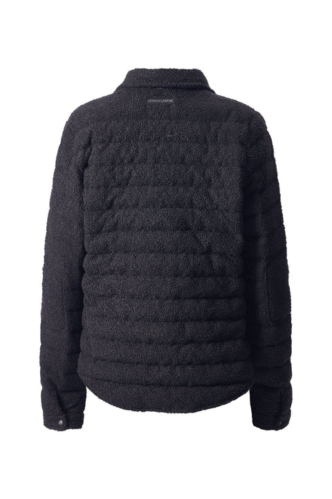 The Harrow Bouclé | Down Shirt | Midnight Black