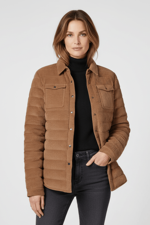 The Harrow Corduroy | Down Shirt | Camel