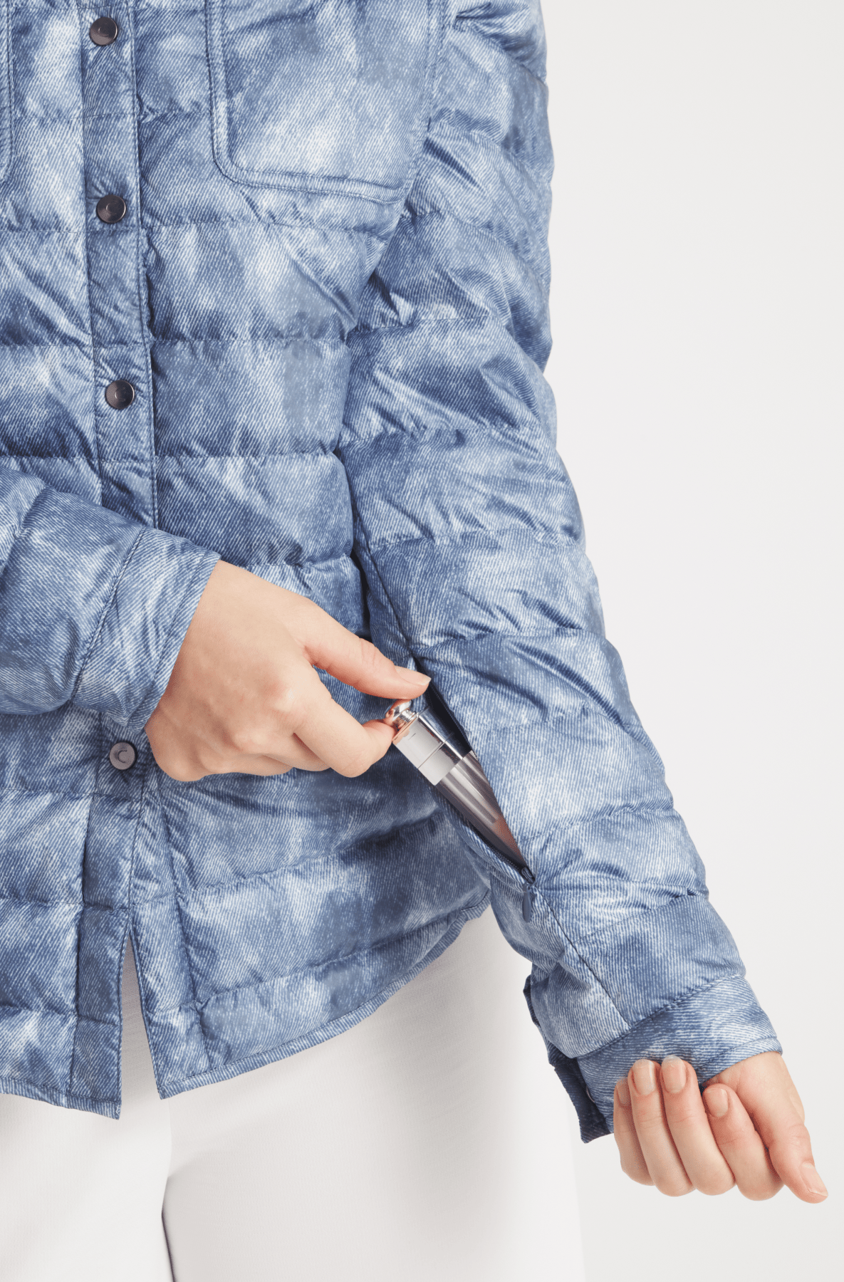 The Harrow Royale | Down Shirt | Blue Jean Print