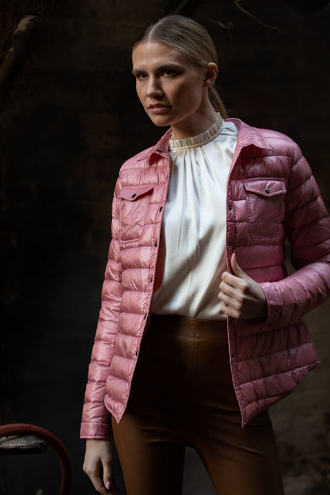 The Harrow Royale | Down Shirt | Dusty Rose
