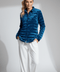 The Harrow Velour | Down Shirt | Indigo