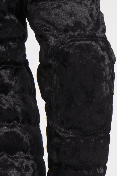 The Harrow Velour | Down Shirt | Midnight Black