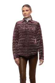 The Harrow Velour | Down Shirt | Stormy Pink | XS Only