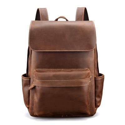 The Helka Backpack | Genuine Vintage Leather Backpack-Backpack-Steel Horse Leather-Leather-Brown-Urbanheer