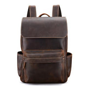 The Helka Backpack | Genuine Vintage Leather Backpack-Backpack-Steel Horse Leather-Leather-Dark Brown-Urbanheer