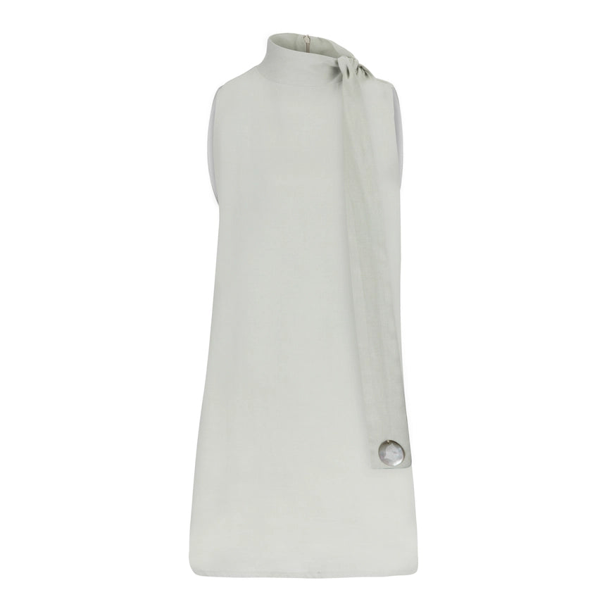 The High On the Rocky Hill Linen Dress Mint-Dress-Dor Raw Luxury-M-Mint-Urbanheer