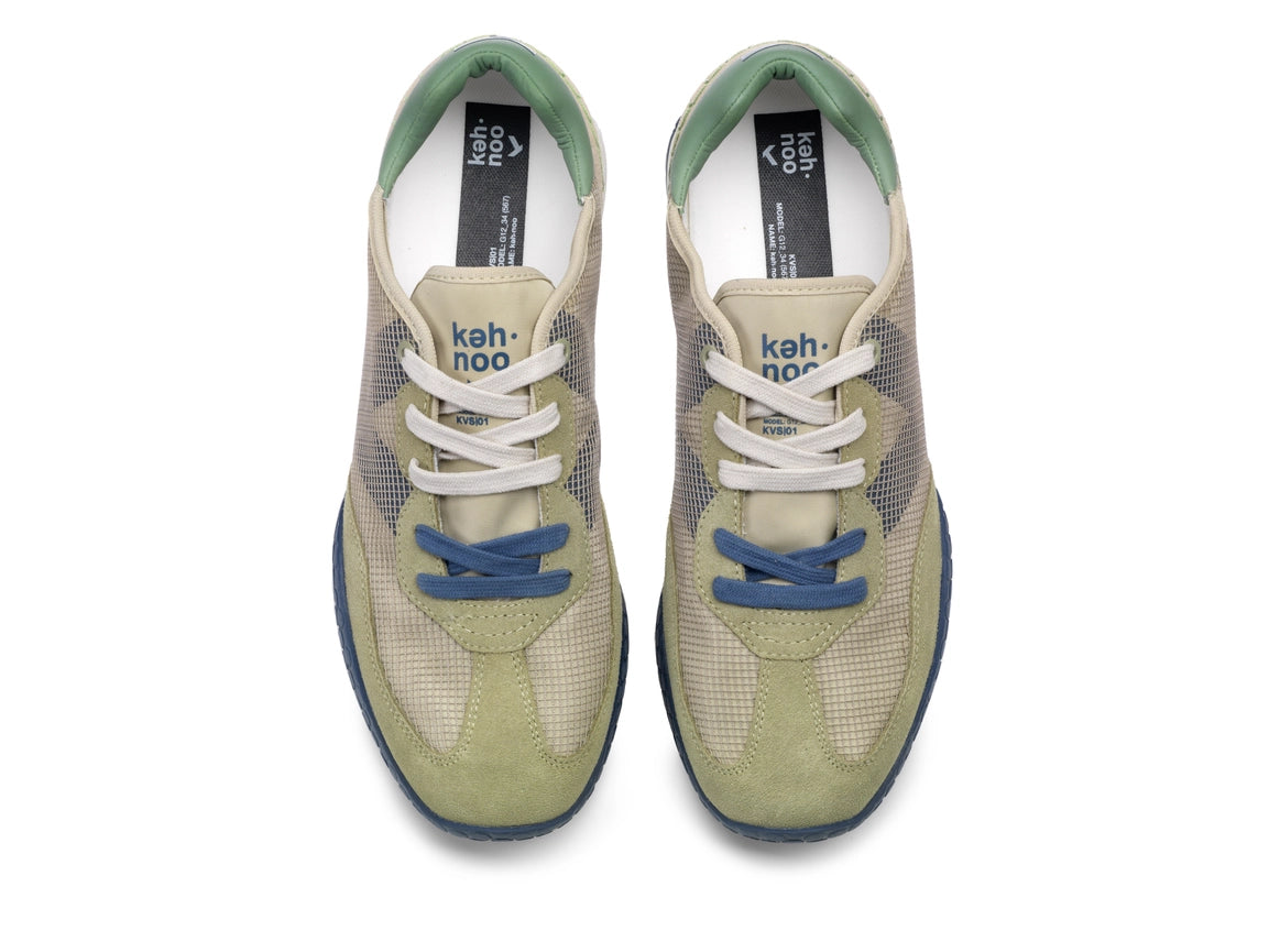 The Hippie - Vintage Sneaker KHAKY/AVIO/BEIGE-Sneakers-KEH-NOO-40-Urbanheer