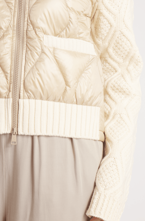 The Hyde | Quilted Down / Wool Jacket | Camel / Beige