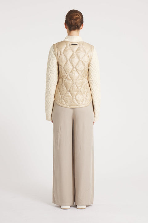 The Hyde | Quilted Down / Wool Jacket | Camel / Beige