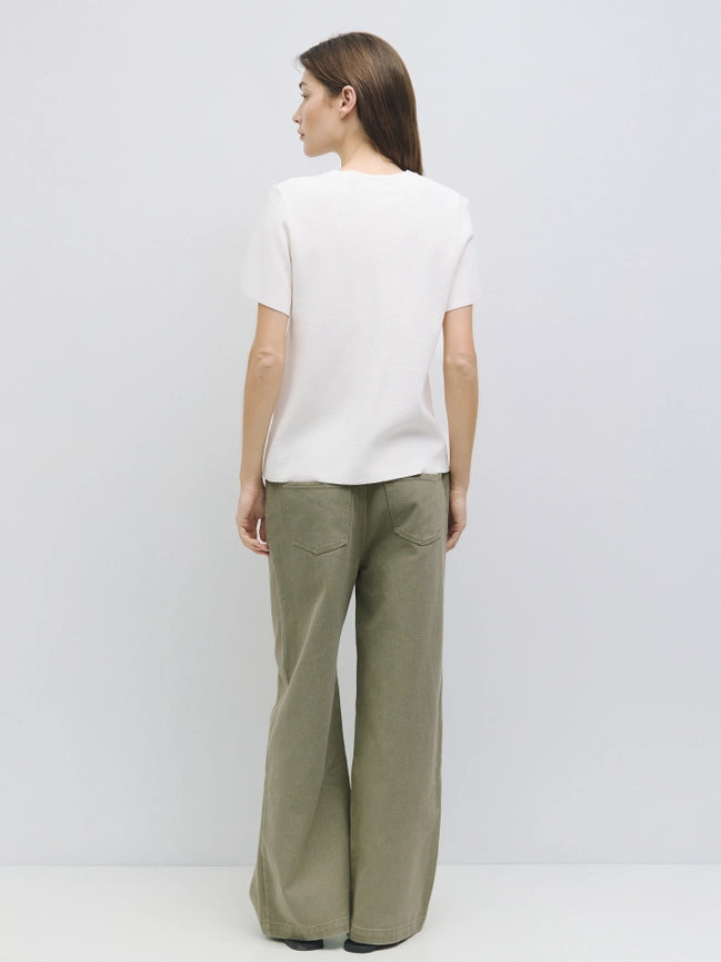 The Iris Pants | Denim Drawstring Pants-Pants-MOD REF-S-OLIVE-Urbanheer