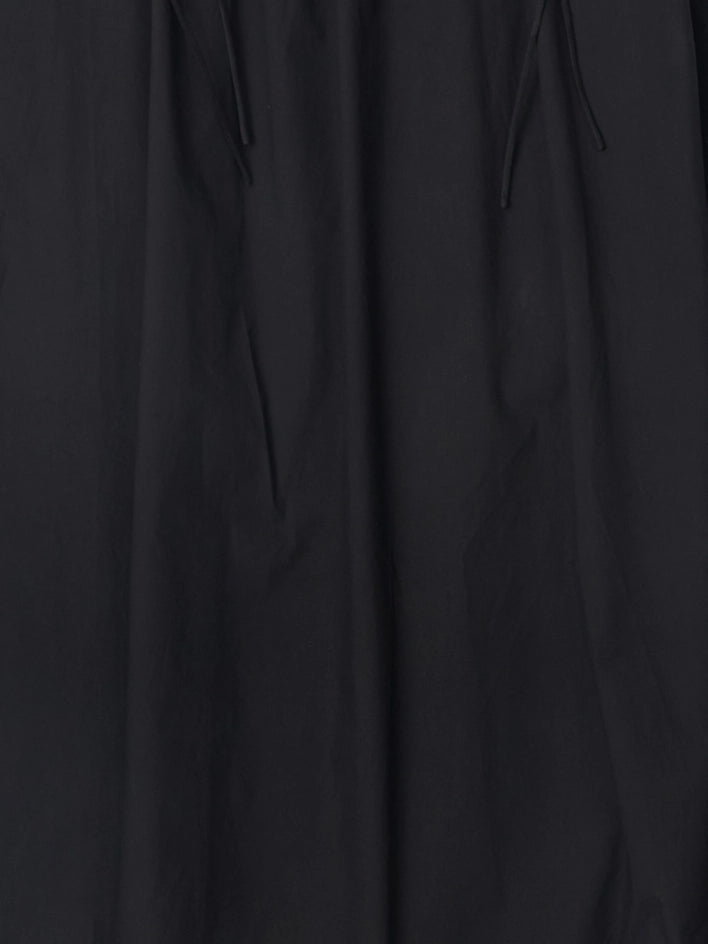 The Isadora Dress | Poplin Midi Dress with Shoulder Ties BLACK-Dress-All Row-S-BLACK-Urbanheer