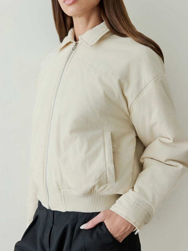 The Kade Jacket | Western Cut Bomber Jacket CREAM-Jacket-MOD REF-S-CREAM-Urbanheer