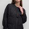 The Kara Jacket | Quilted Zip Jacket BLACK-Jacket-MOD REF-S-BLACK-Urbanheer