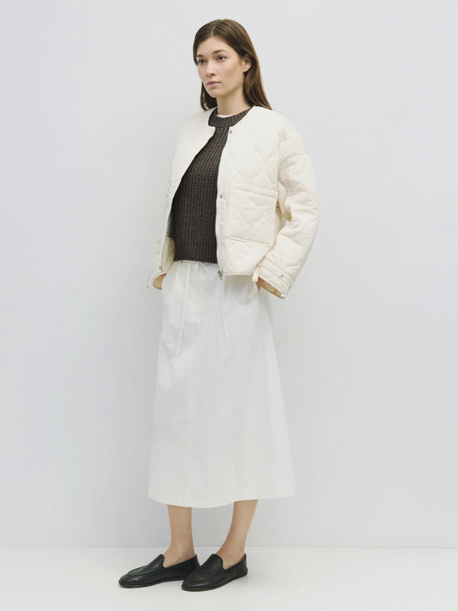 The Kara Jacket | Quilted Zip Jacket CREAM-Jacket-MOD REF-S-CREAM-Urbanheer