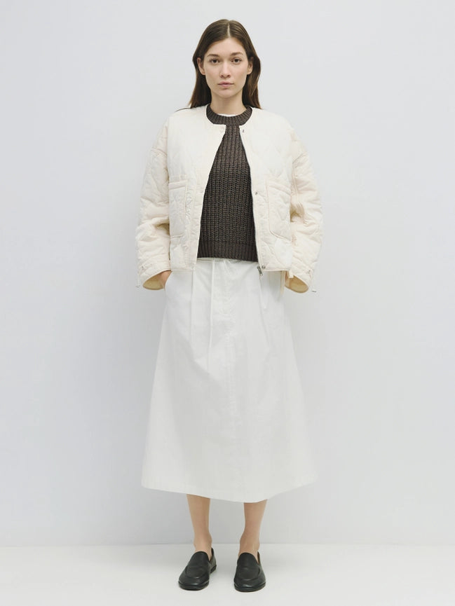 The Kara Jacket | Quilted Zip Jacket CREAM-Jacket-MOD REF-S-CREAM-Urbanheer