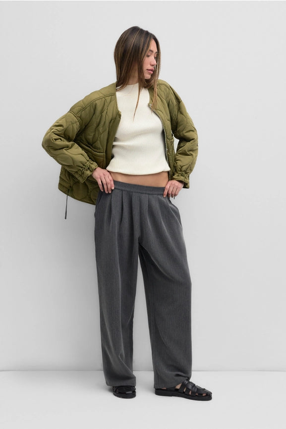 The Kara Jacket | Quilted Zip Jacket OLIVE-Jacket-MOD REF-S-OLIVE-Urbanheer