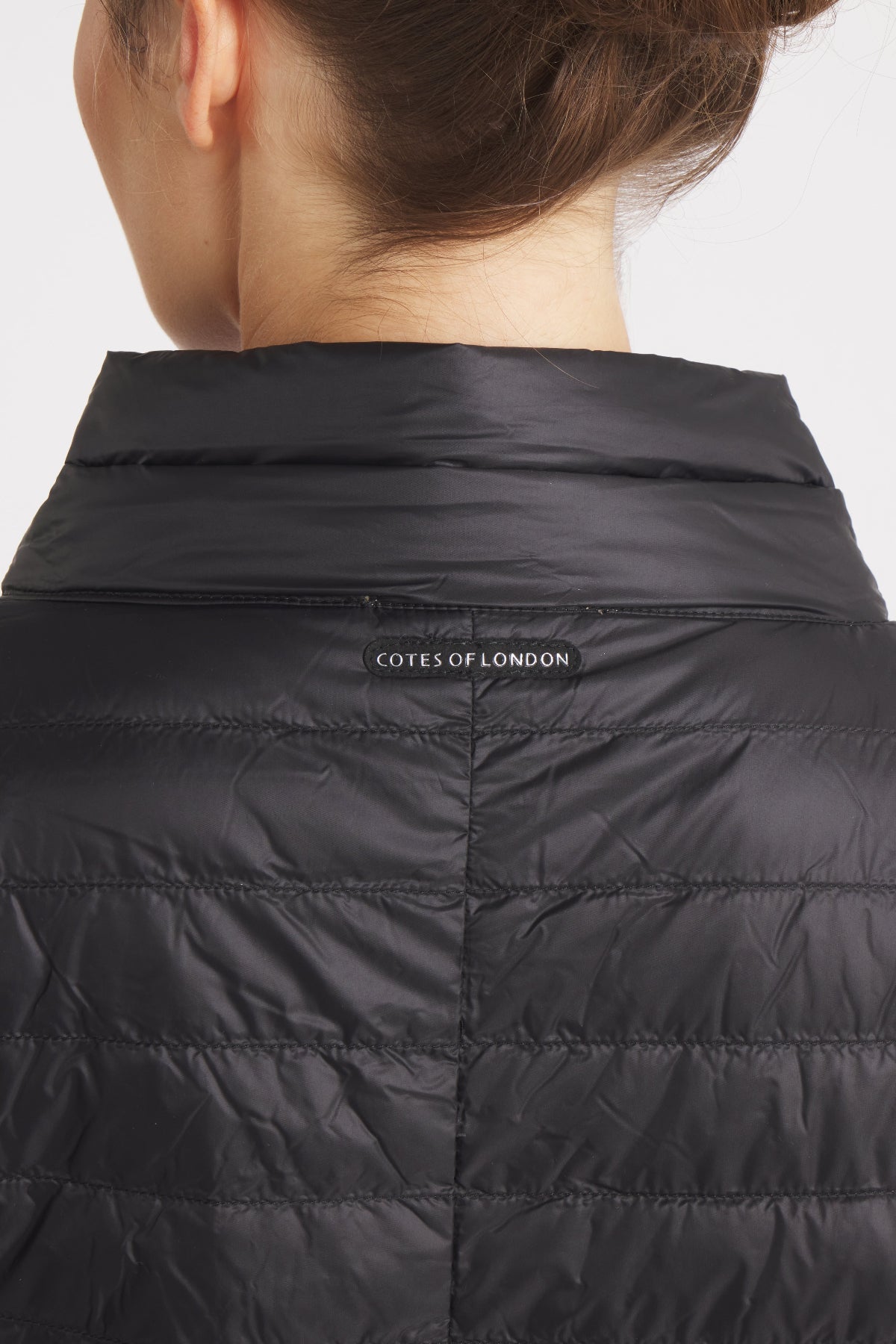 The Knightsbridge | Lightweight 2 in 1 Reversible Down Coat | Matte Black / Metallic Gold