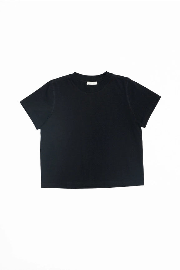 The Lanie Top | Everyday Cotton T-Shirt BLACK-T-Shirt-MOD REF-S-BLACK-Urbanheer