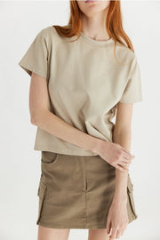 The Lanie Top | Everyday Cotton T-Shirt BONE-T-Shirt-MOD REF-S-BONE-Urbanheer