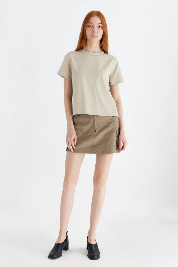 The Lanie Top | Everyday Cotton T-Shirt BONE-T-Shirt-MOD REF-S-BONE-Urbanheer