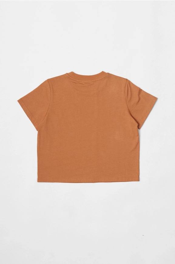 The Lanie Top | Everyday Cotton T-Shirt LIGHT RUST-T-Shirt-MOD REF-S-LIGHT RUST-Urbanheer