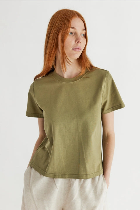 The Lanie Top | Everyday Cotton T-Shirt SAGE-T-Shirt-MOD REF-S-SAGE-Urbanheer