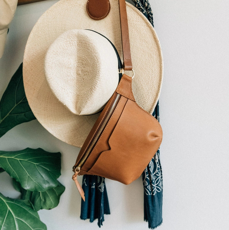 The Leather Sling Bag-Sling Bag-WP Standard-Tan-Urbanheer