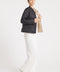 The Leicester in Matte | 2 in 1 Reversible Down Jacket | Midnight Black / Taupe