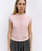 The Linda Vest | Pointelle Sweater Vest - Pink