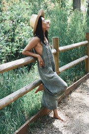 The Linen Overall // Fern-Overall-Beachwood Baby-One size fits most.-Urbanheer