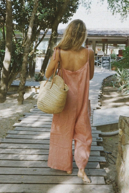 The Linen Overall // Gigi-Overall-Beachwood-One size fits most.-Urbanheer