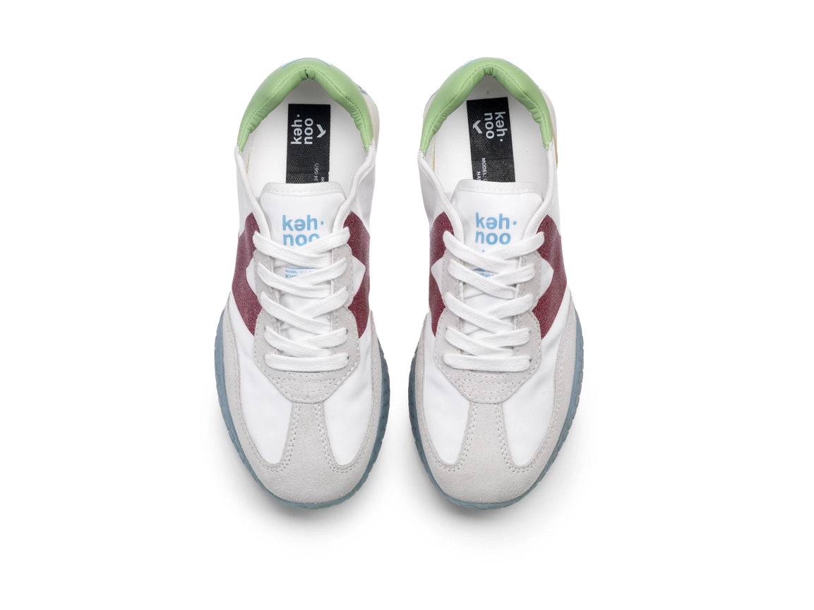 The Luminor - Lifestyle Sneakers White/Magenta/Sky-Sneakers-KEH-NOO-36-White/Magenta/Sky-Urbanheer