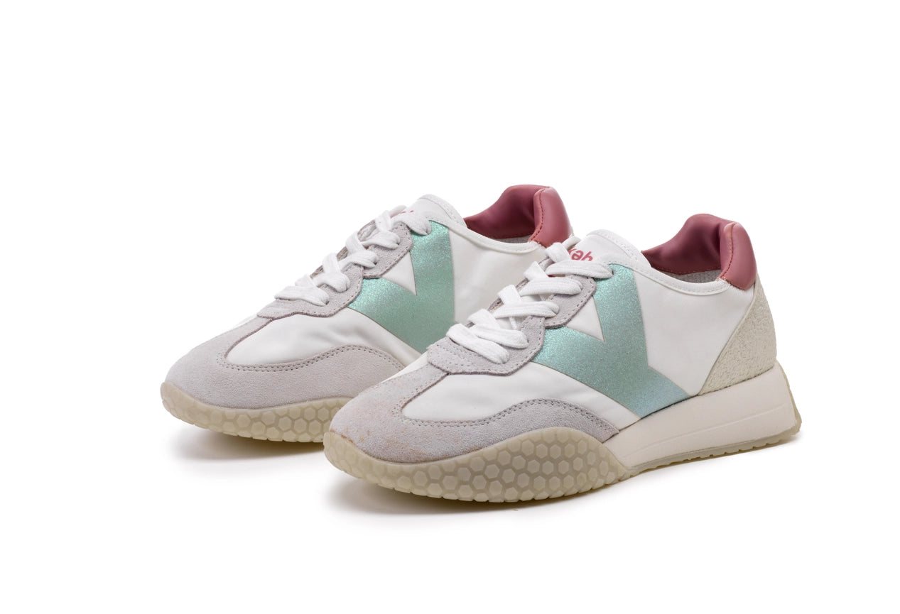The Luminor - Lifestyle Sneakers White/Sage/Pink-Sneakers-KEH-NOO-36-White/Sage/Pink-Urbanheer