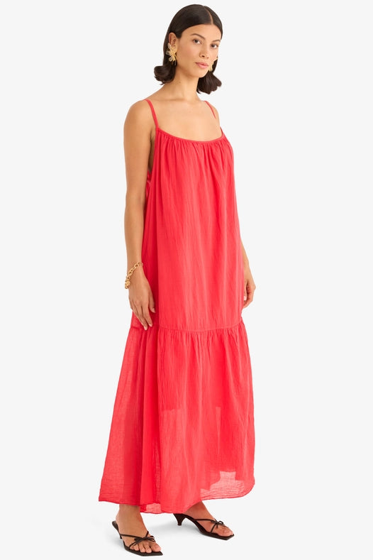 The Lyla Dress in Red-Dress-Marché-OS-Urbanheer