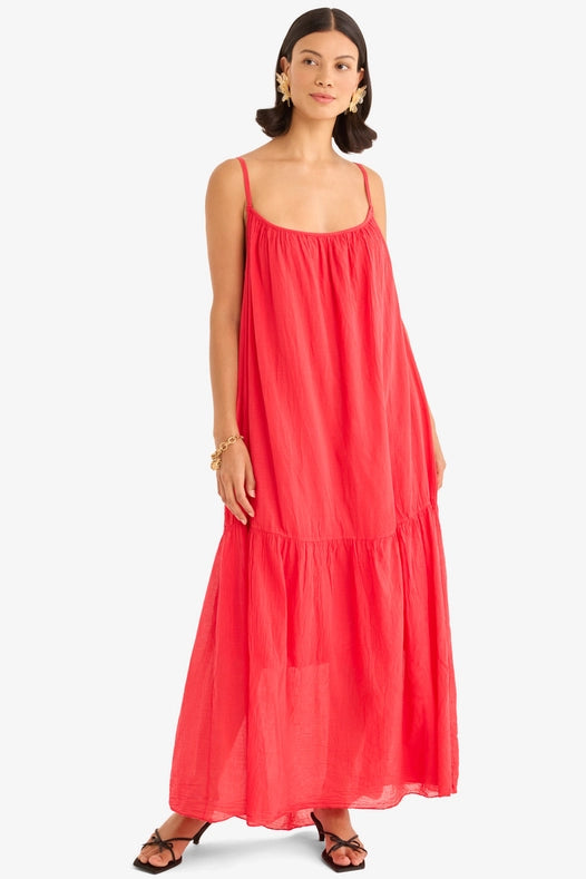 The Lyla Dress in Red-Dress-Marché-OS-Urbanheer