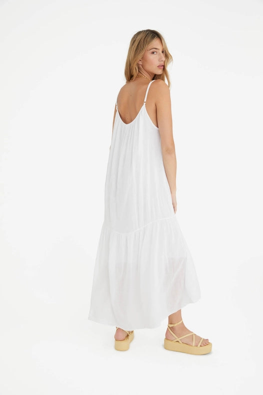 The Lyla Dress in White-Dress-Marché-OS-Urbanheer