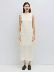 The Malika Dress | Crinkled Boat Neck Maxi Dress CREAM-Dress-All Row-S-CREAM-Urbanheer