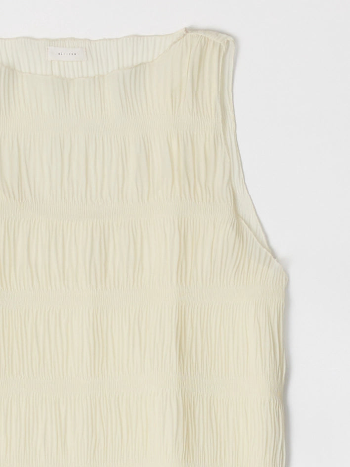 The Malika Dress | Crinkled Boat Neck Maxi Dress CREAM-Dress-All Row-S-CREAM-Urbanheer