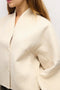 The Mandy Jacket | Felt Paneled Wool Jacket