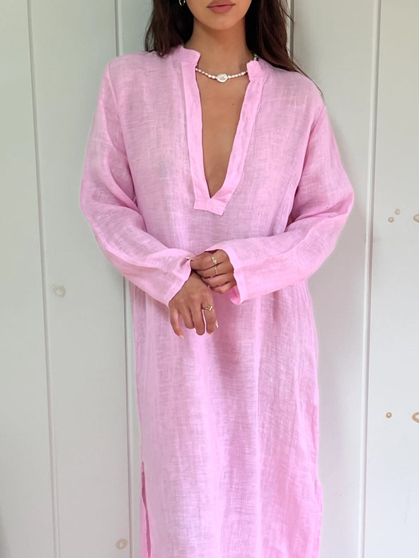 The Maxine Dress In Pink-Dress-Marché-OS-Urbanheer