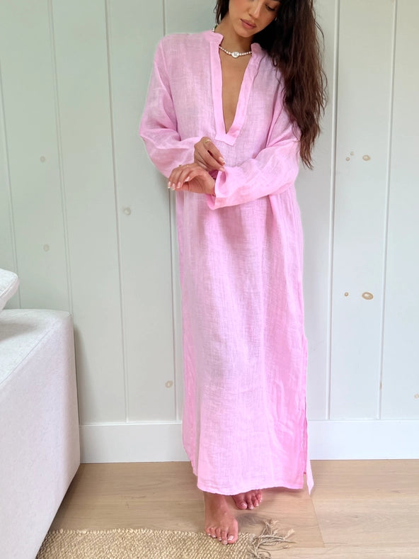 The Maxine Dress In Pink-Dress-Marché-OS-Urbanheer