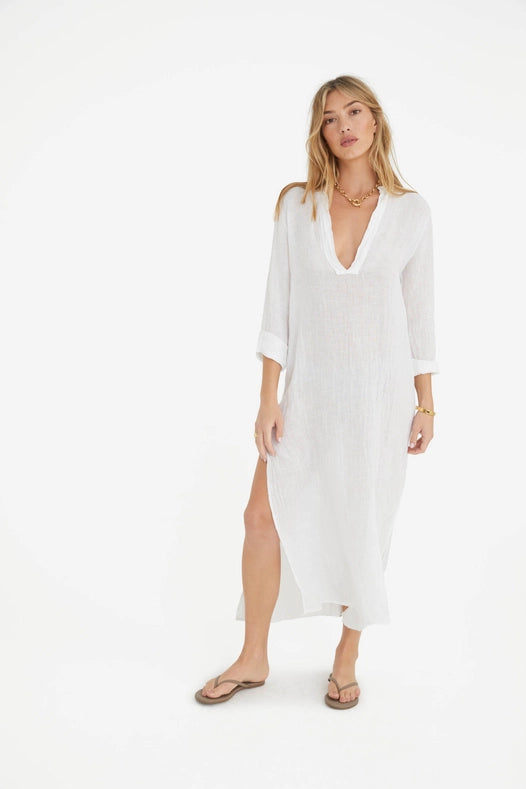 The Maxine Dress In White-Dress-Marché-OS-Urbanheer