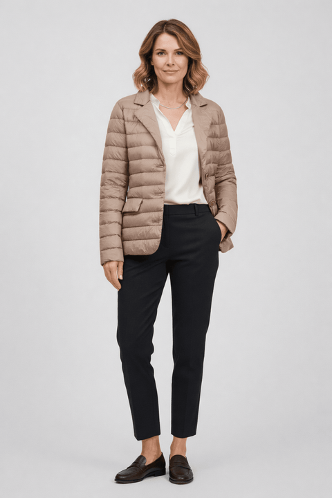 The Mayfair | Down Blazer | Taupe | New Deluxe