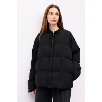 The Mila Jacket | Puffer Jacket with Neck Tie Detail
