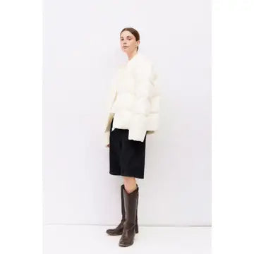 The Mila Jacket | Puffer Jacket with Neck Tie Detail