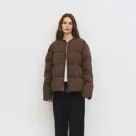 The Mila Jacket | Puffer Jacket with Neck Tie Detail