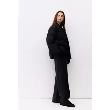 The Mila Jacket | Puffer Jacket with Neck Tie Detail