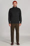 The Modern Submariner - Roll Neck Merino Wool Jumper Black-Jumper-Paul James Knitwear-XS-Black-Urbanheer