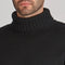 The Modern Submariner - Roll Neck Merino Wool Jumper Black-Jumper-Paul James Knitwear-XS-Black-Urbanheer